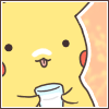 Pikachu i szklanka mleka